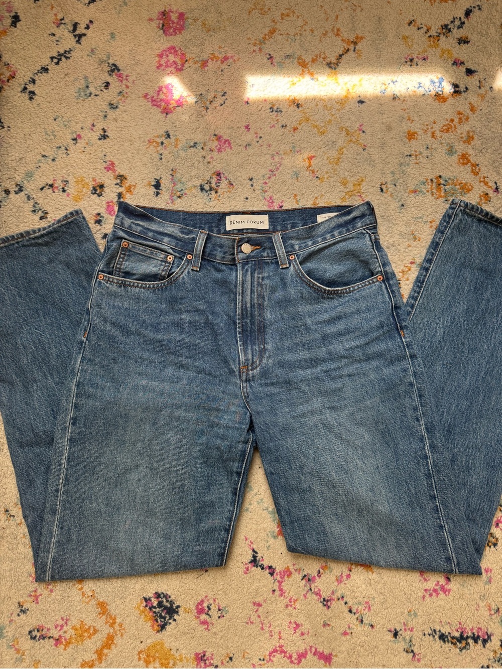 Denim Forum Hi-Rise 90s Straight Leg Jean